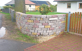 Trockenmauer als Zaun