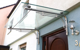 Vordach aus Glas Vordach aus Glas